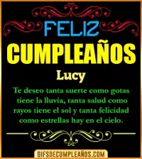 Frases de Cumpleaños Lucy